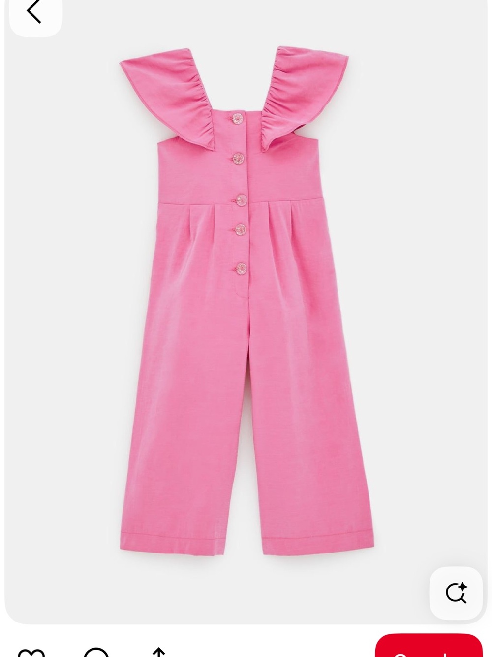 Zara Pink Ruffled Strap Jumpsuit